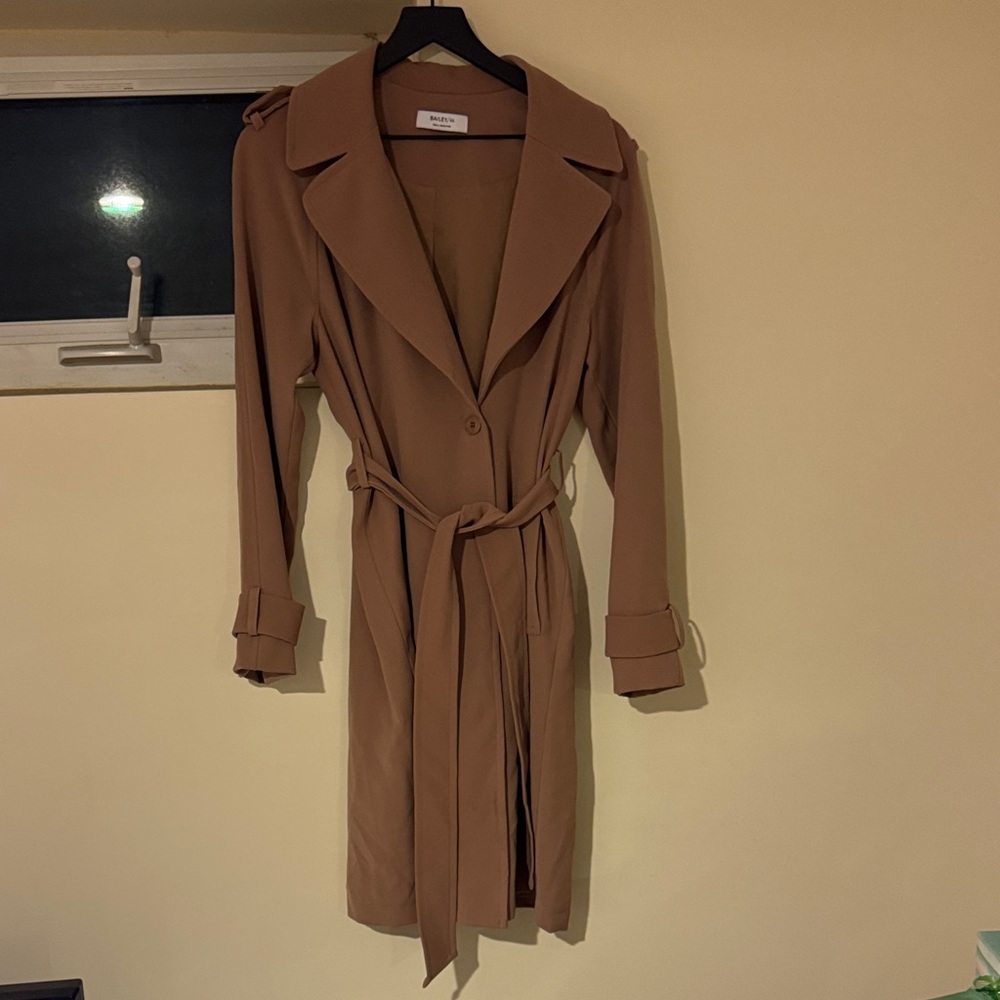 Bailey Tan Khaki Gabby Trench Coat / Trench Dress Size 44